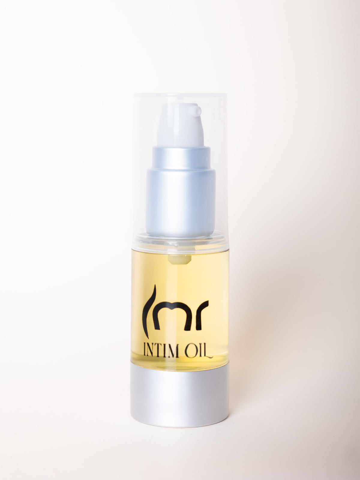 Envase airless de Intim Oil para cuidado vulvar