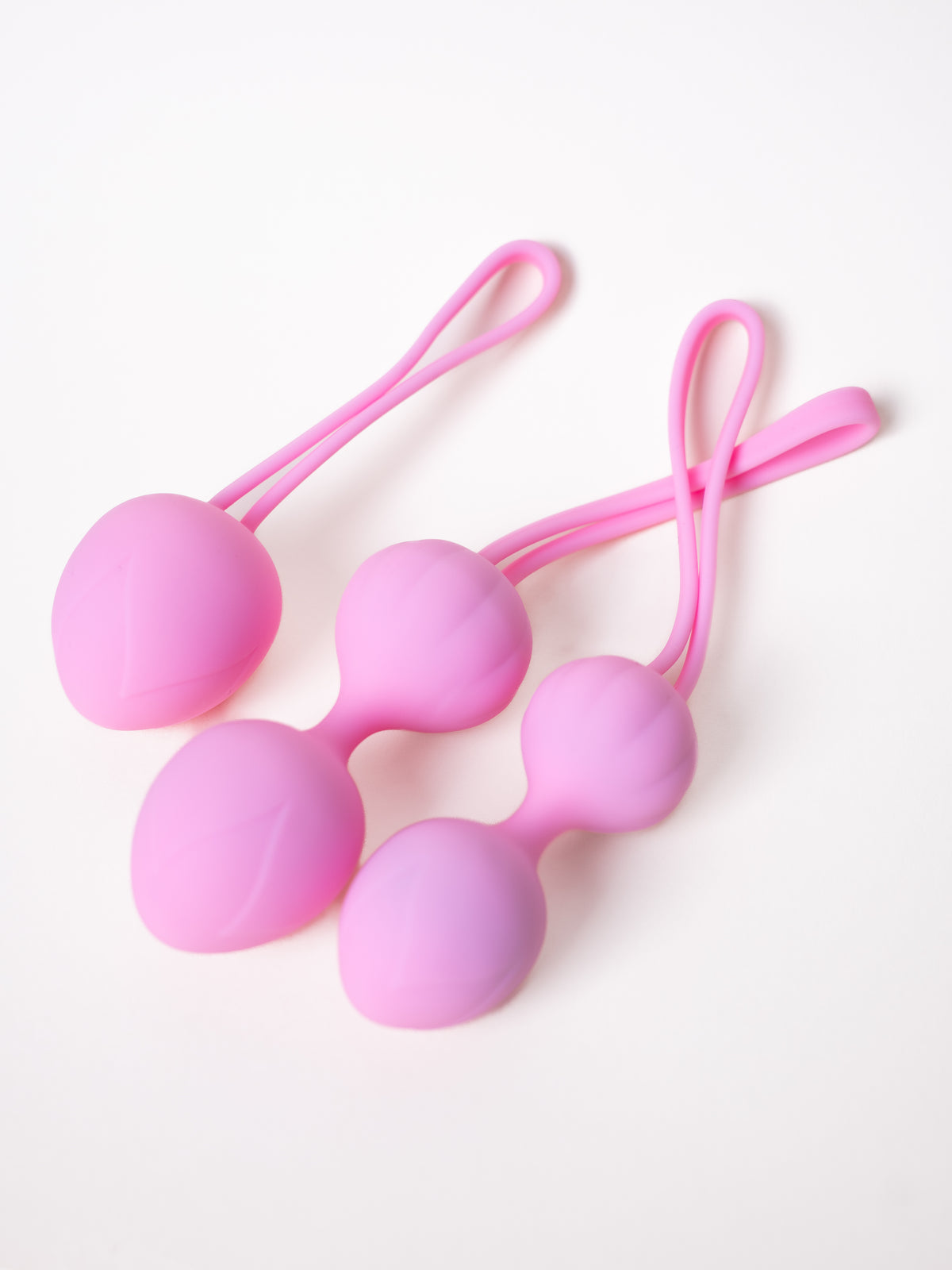 Trio Kegel, tres bolas de silicona médica rosa para entrenar el suelo pélvico
